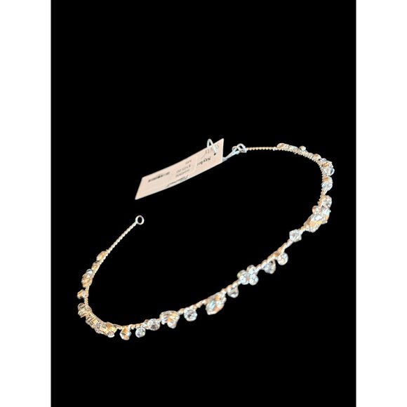 Silver Wire Minimalist Rhinestone Tiara/Headband - Marionat - Picture 3 of 4